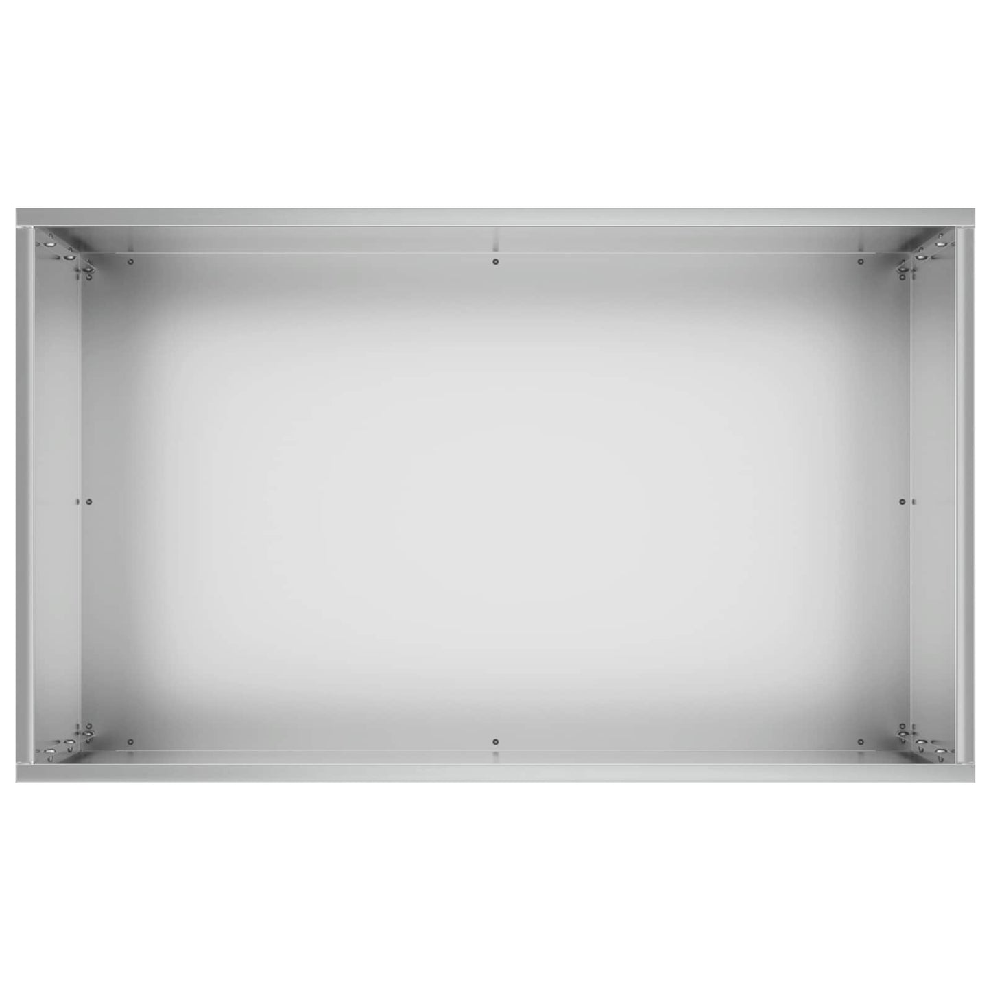 Vaso da giardino Argento 50 x 30 x 75 cm Acciaio zincato