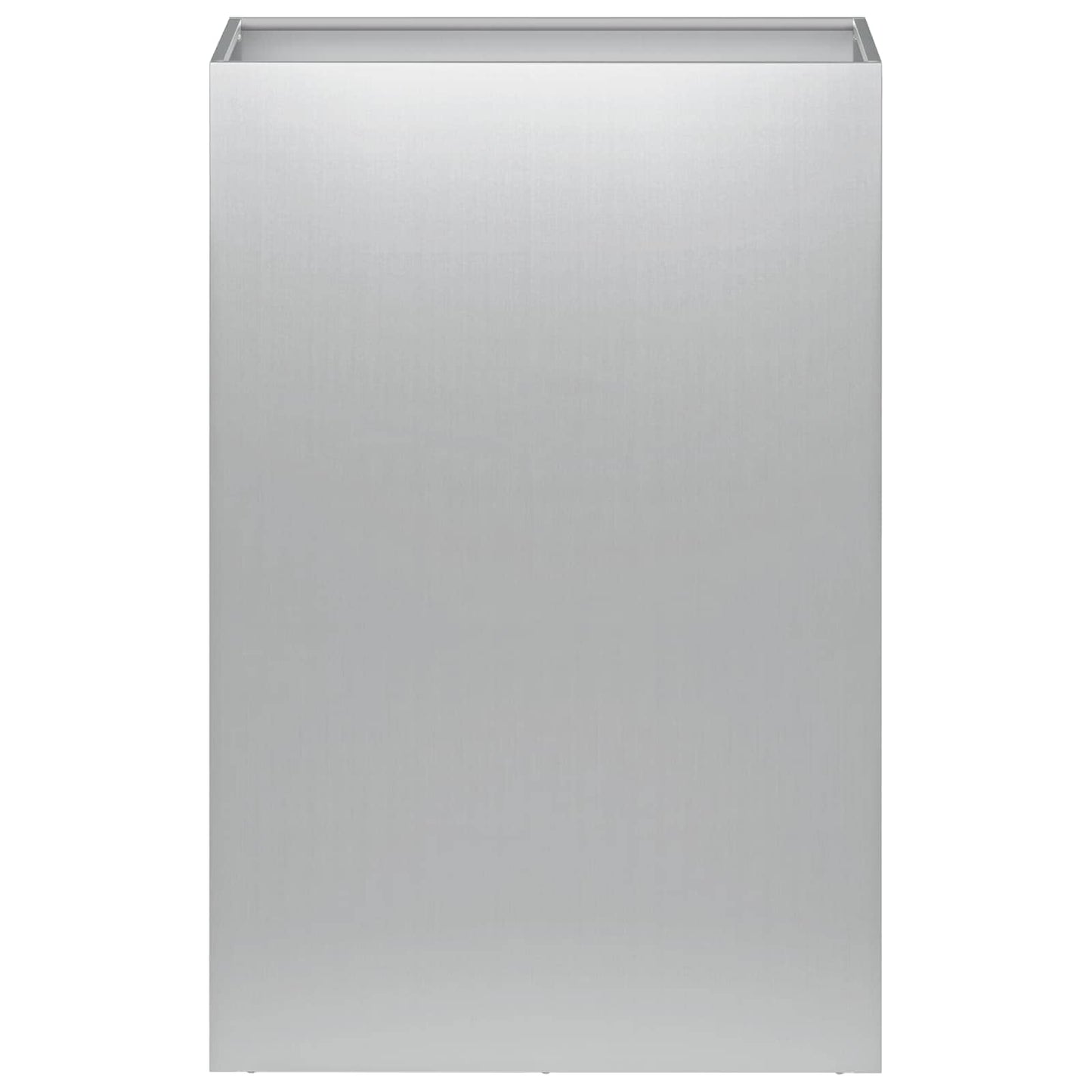 Vaso da giardino 2 pz Argento 50 x 30 x 75 cm Acciaio zincato | homemem39