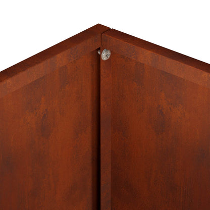 Vaso da giardino Ruggine 50 x 30 x 75 cm Acciaio Corten | homemem39