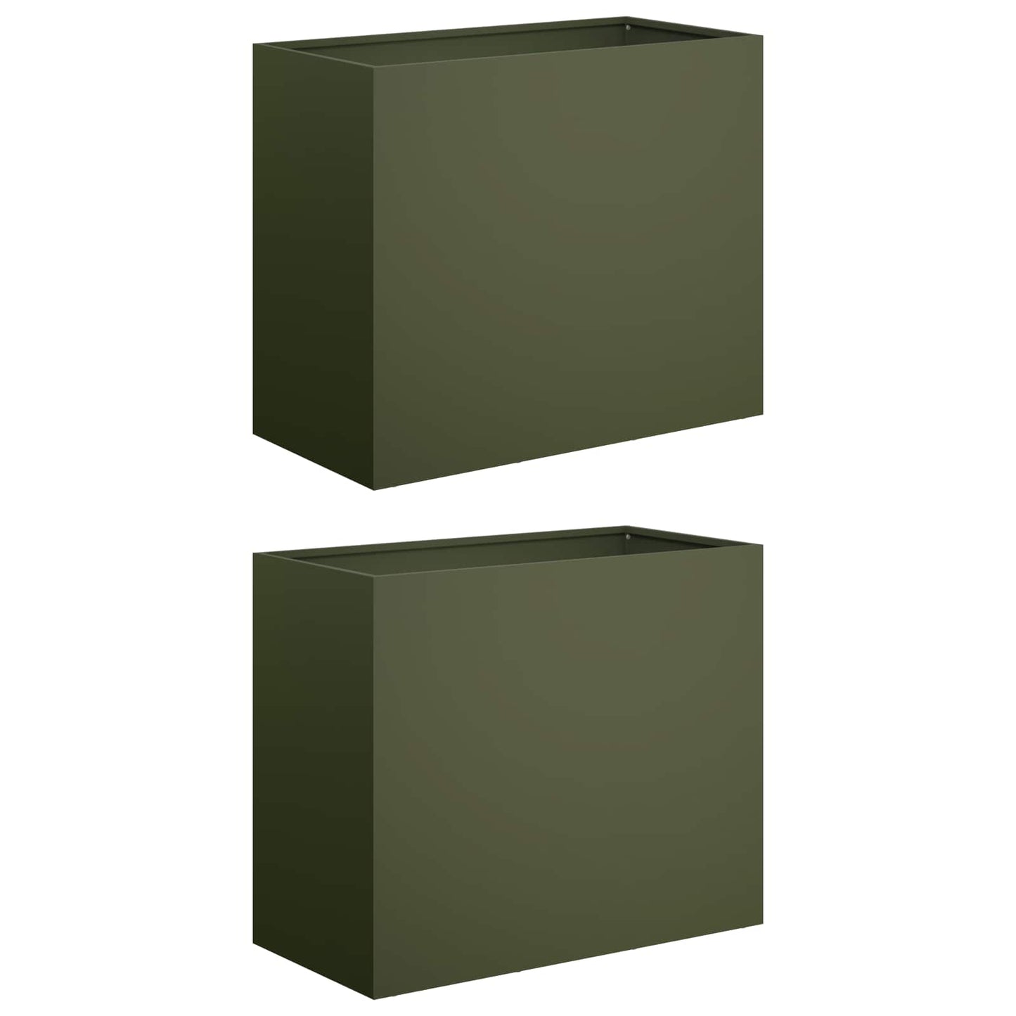 Vaso da giardino 2 pz Verde Oliva 60 x 30 x 40 cm | homemem39