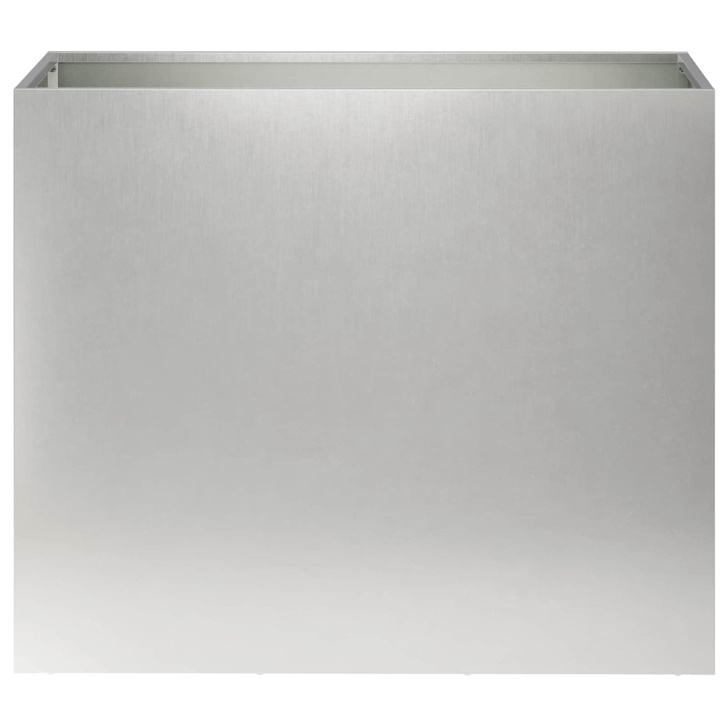 Vaso da giardino Argento 60 x 30 x 40 cm Acciaio Inox | homemem39
