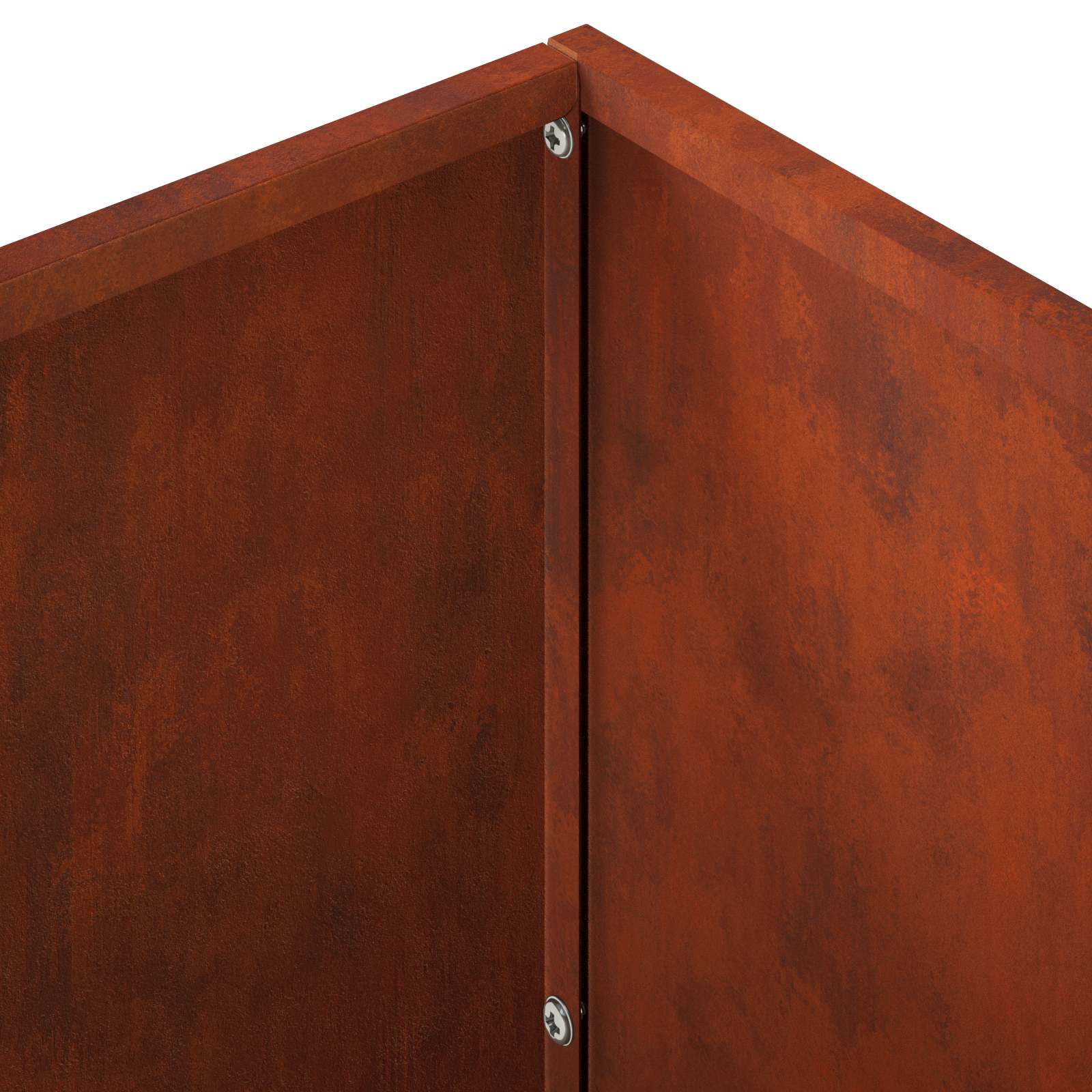 Vaso da giardino 2 pz Ruggine 60 x 30 x 40 cm Acciaio Corten | homemem39