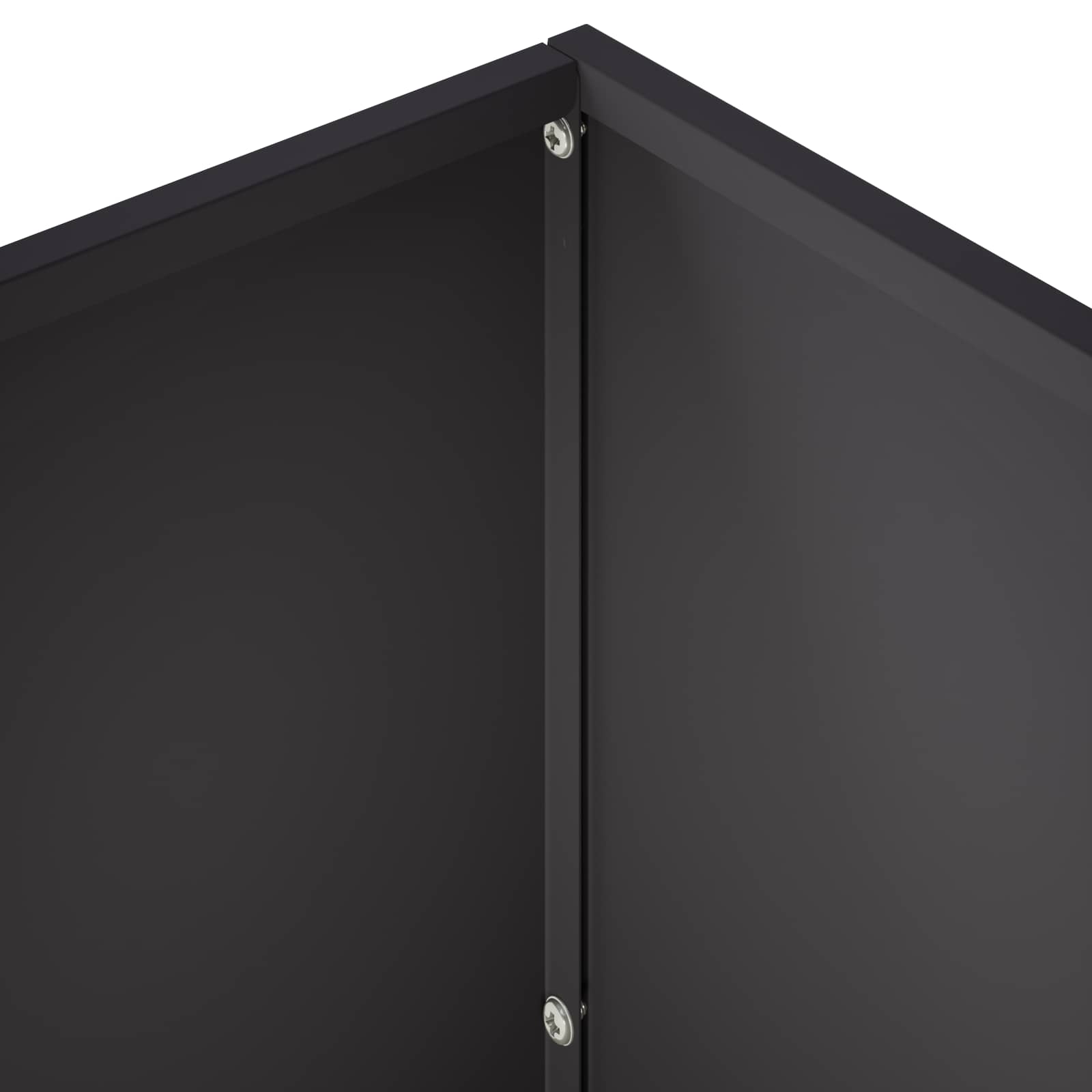 Vaso da giardino 2 pz Nero 60 x 30 x 50 cm | homemem39
