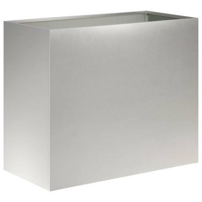 Vaso da giardino Argento 60 x 30 x 50 cm Acciaio Inox | homemem39