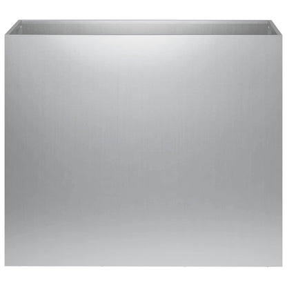 Vaso da giardino Argento 60 x 30 x 50 cm Acciaio zincato | homemem39