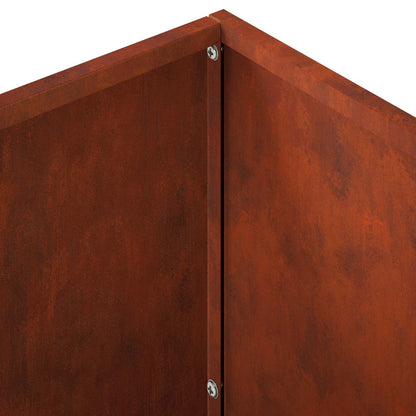 Vaso da giardino Ruggine 60 x 30 x 50 cm Acciaio Corten