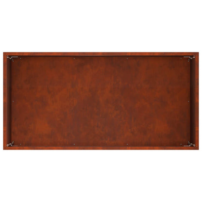 Vaso da giardino Ruggine 60 x 30 x 50 cm Acciaio Corten