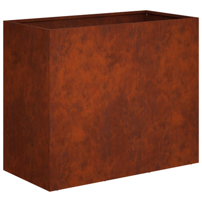 Vaso da giardino 2 pz Ruggine 60 x 30 x 50 cm Acciaio Corten | homemem39