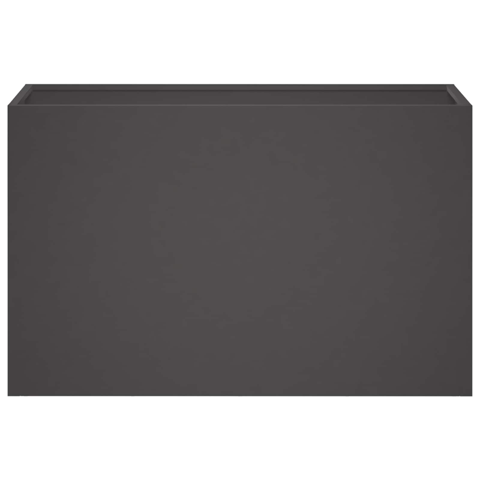 Vaso da giardino Nero 80 x 30 x 40 cm Acciaio laminato a freddo | homemem39