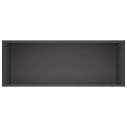 Vaso da giardino Nero 80 x 30 x 40 cm Acciaio laminato a freddo | homemem39