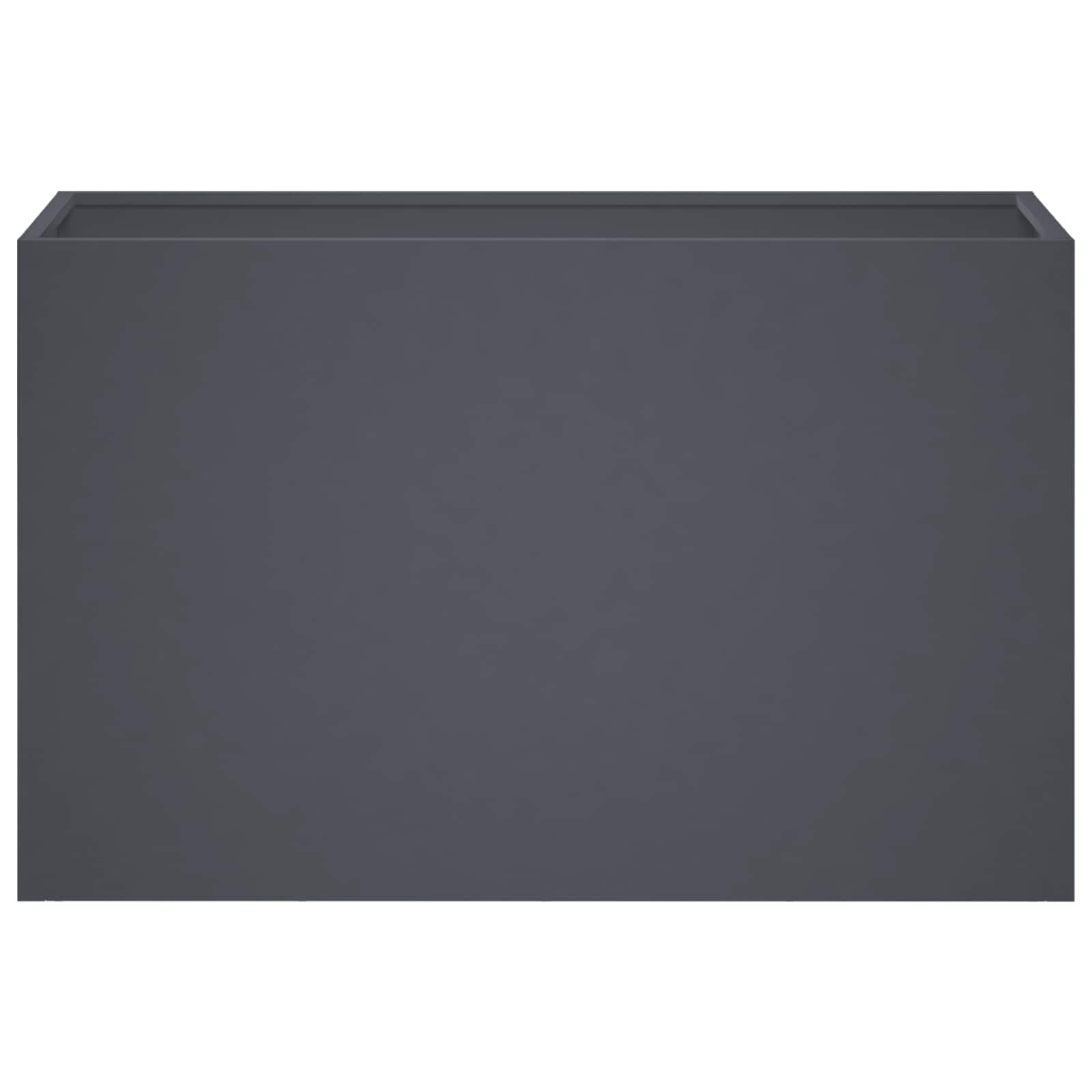 Vaso da giardino Antracite 80 x 30 x 40 cm | homemem39