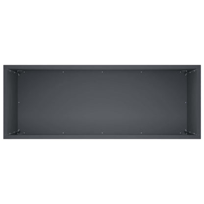 Vaso da giardino Antracite 80 x 30 x 40 cm | homemem39