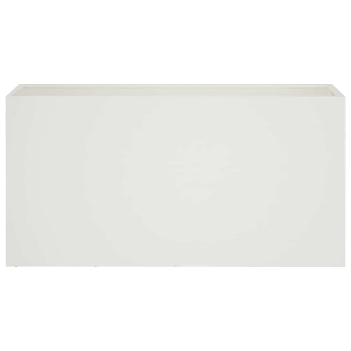 Vaso da giardino 2 pz Bianco 100 x 30 x 50 cm