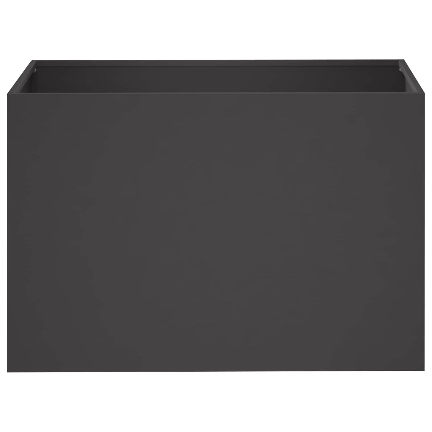 Vaso da giardino Nero 50 x 40 x 40 cm Acciaio laminato a freddo | homemem39