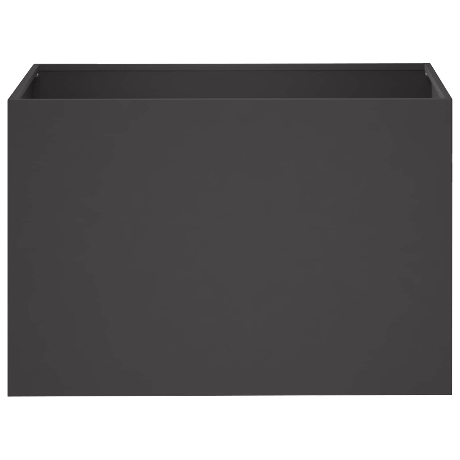 Vaso da giardino Nero 50 x 40 x 40 cm Acciaio laminato a freddo | homemem39