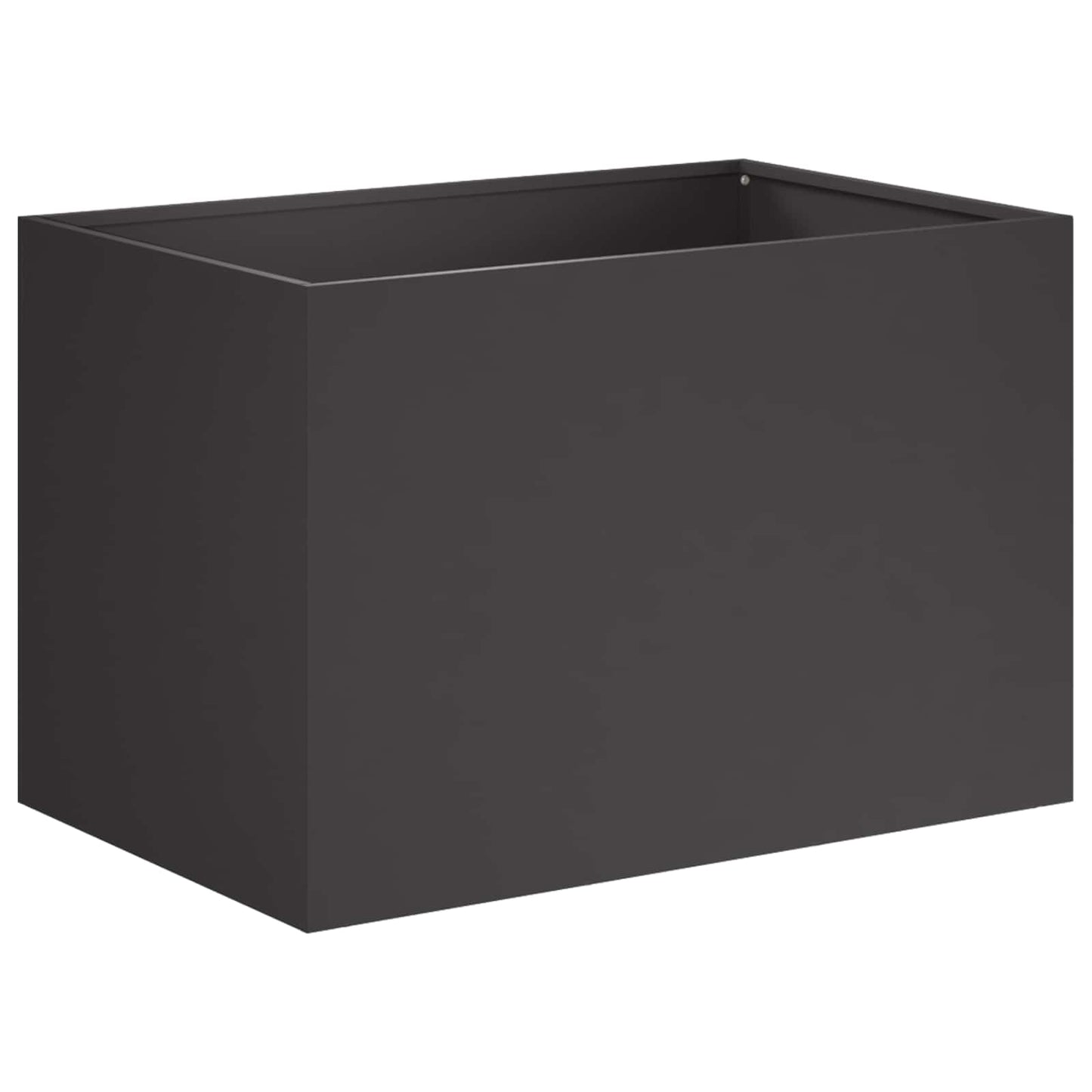 Vaso da giardino 2 pz Nero 50 x 40 x 40 cm