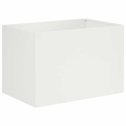 Vaso da giardino 2 pz Bianco 50 x 40 x 40 cm