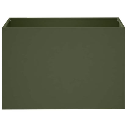 Vaso da giardino 2 pz Verde Oliva 50 x 40 x 40 cm | homemem39