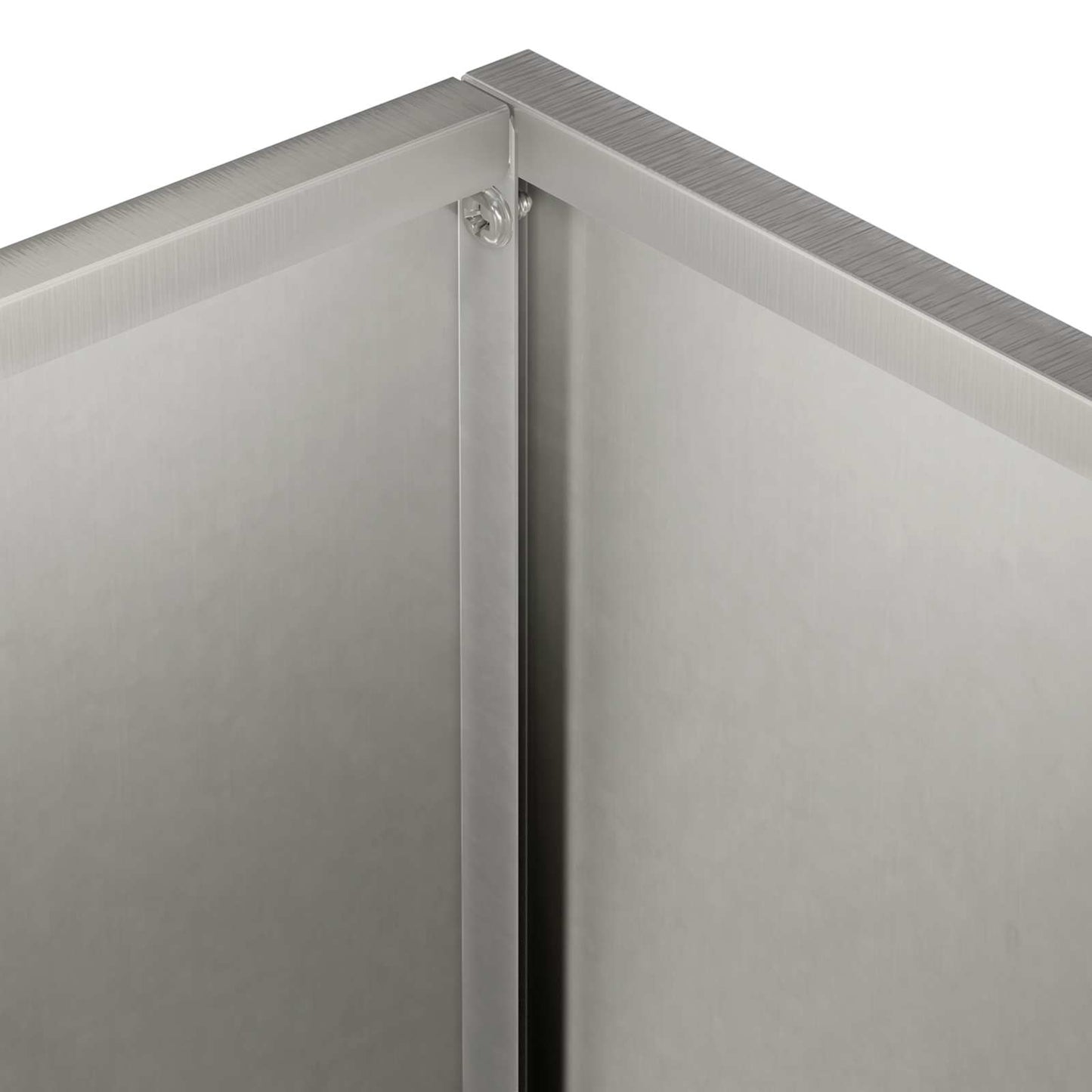 Vaso da giardino Argento 50 x 40 x 40 cm Acciaio Inox | homemem39
