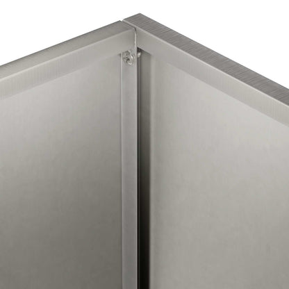 Vaso da giardino Argento 50 x 40 x 40 cm Acciaio Inox | homemem39