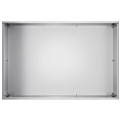 Vaso da giardino Argento 50 x 40 x 40 cm Acciaio zincato | homemem39