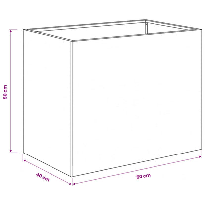 Vaso da giardino 2 pz Antracite 50 x 40 x 50 cm | homemem39