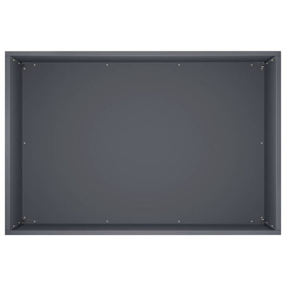 Vaso da giardino 2 pz Antracite 50 x 40 x 50 cm | homemem39