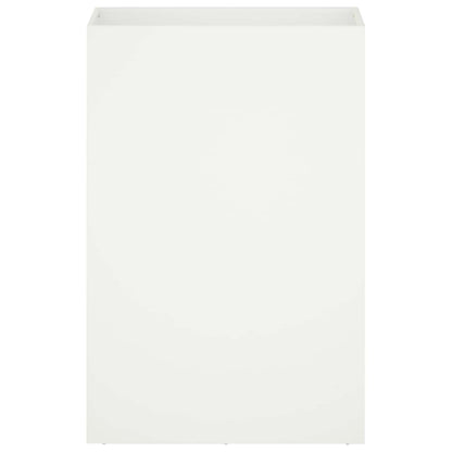 Vaso da giardino 2 pz Bianco 50 x 40 x 75 cm | homemem39