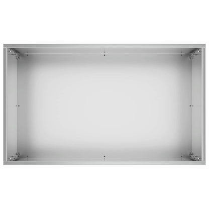 Vaso da giardino Argento 50 x 40 x 75 cm Acciaio zincato | homemem39