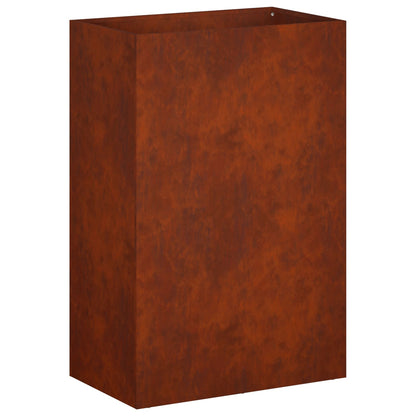 Vaso da giardino 2 pz Ruggine 50 x 40 x 75 cm Acciaio Corten | homemem39