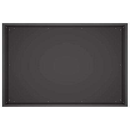 Vaso da giardino 2 pz Nero 60 x 40 x 40 cm | homemem39