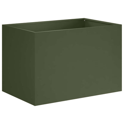 Vaso da giardino 2 pz Verde Oliva 60 x 40 x 40 cm | homemem39