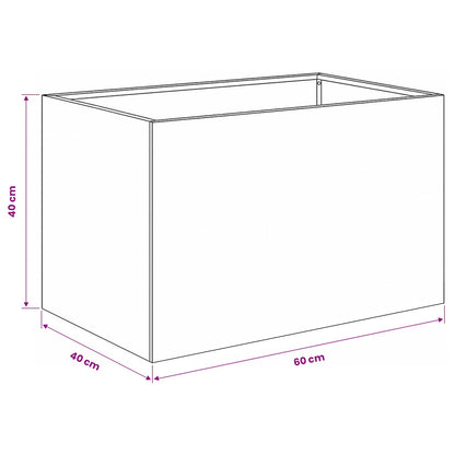 Vaso da giardino 2 pz Verde Oliva 60 x 40 x 40 cm | homemem39