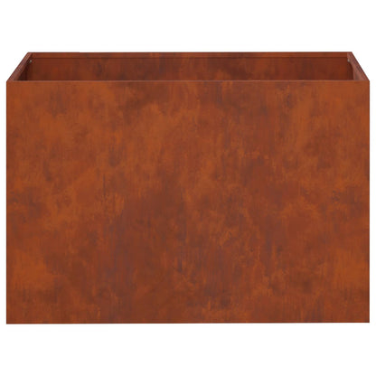 Vaso da giardino Ruggine 60 x 40 x 40 cm Acciaio Corten | homemem39