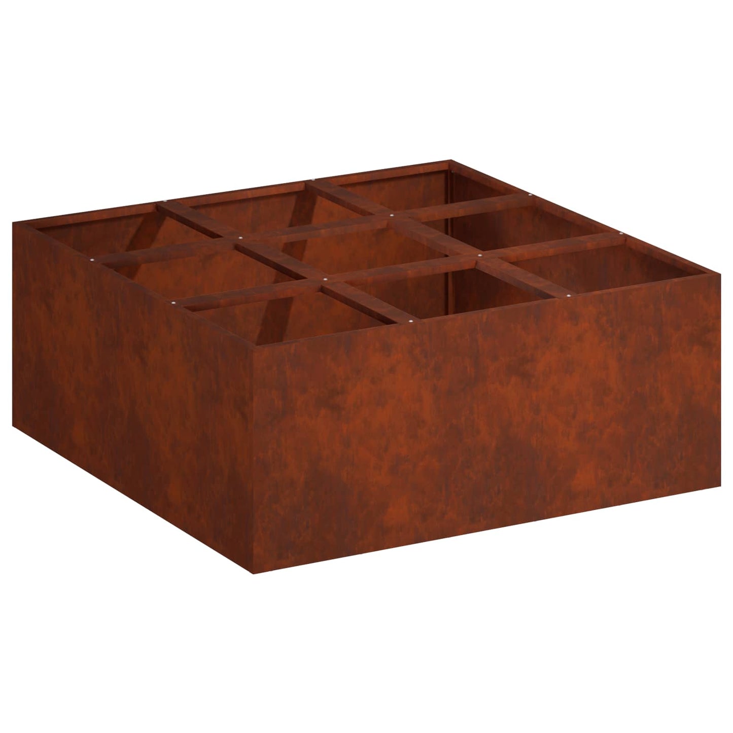 Vaso da giardino Ruggine 100 x 100 x 30 cm Acciaio Corten | homemem39