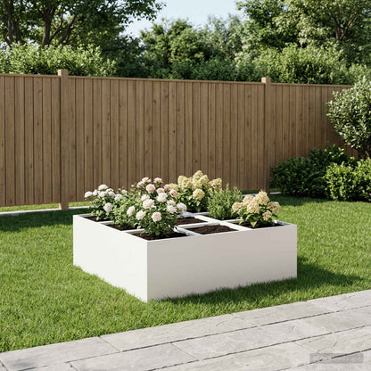 Vaso da giardino Bianco 100 x 100 x 40 cm