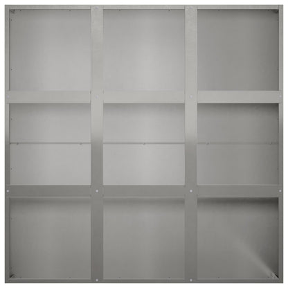 Vaso da giardino Argento 100 x 100 x 40 cm Acciaio Inox | homemem39
