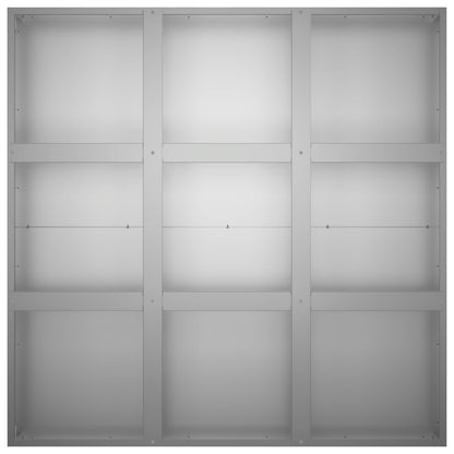 Vaso da giardino Argento 100 x 100 x 40 cm Acciaio zincato | homemem39