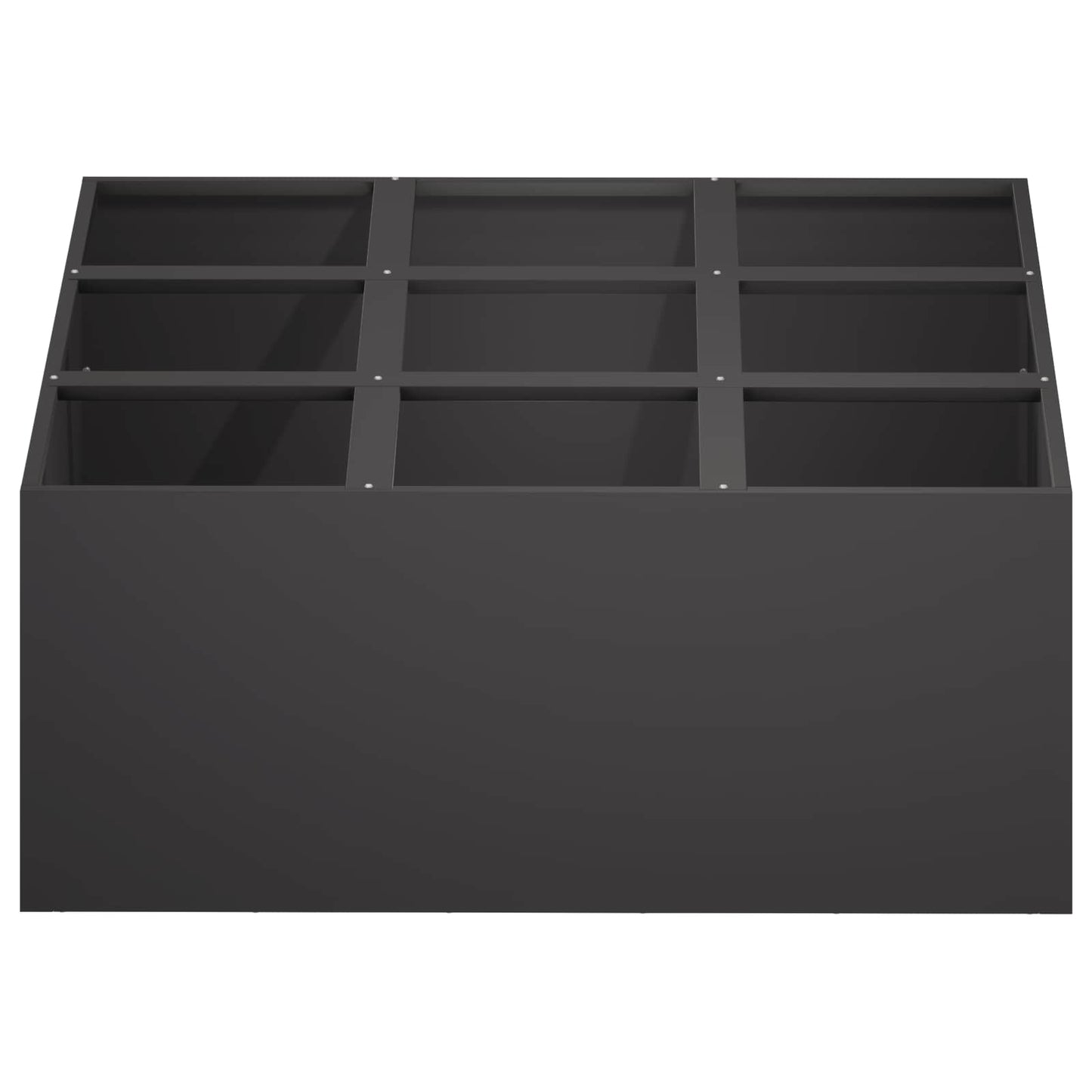Vaso da giardino Nero 100 x 100 x 50 cm | homemem39