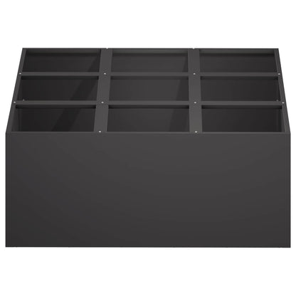 Vaso da giardino Nero 100 x 100 x 50 cm | homemem39