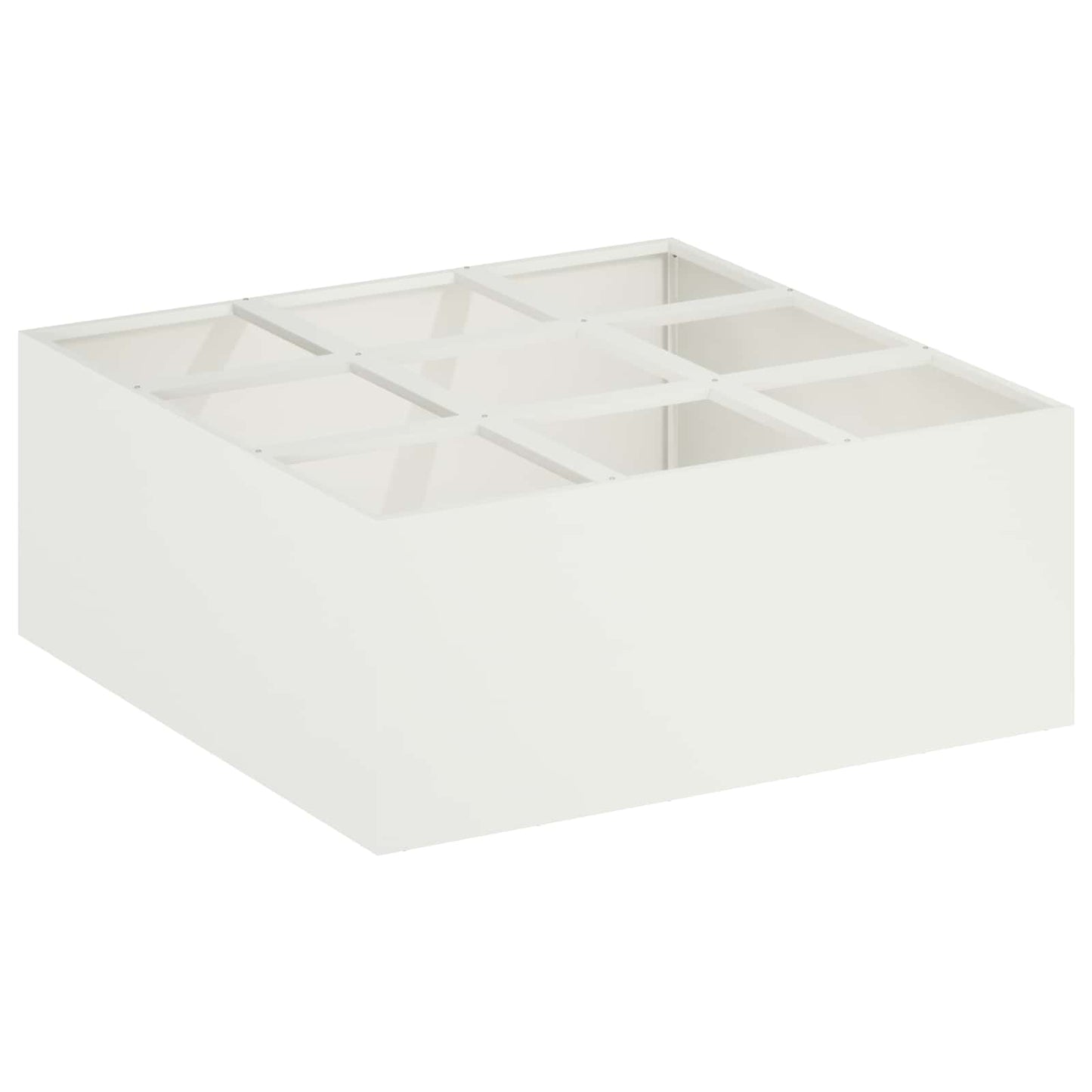 Vaso da giardino Bianco 100 x 100 x 50 cm