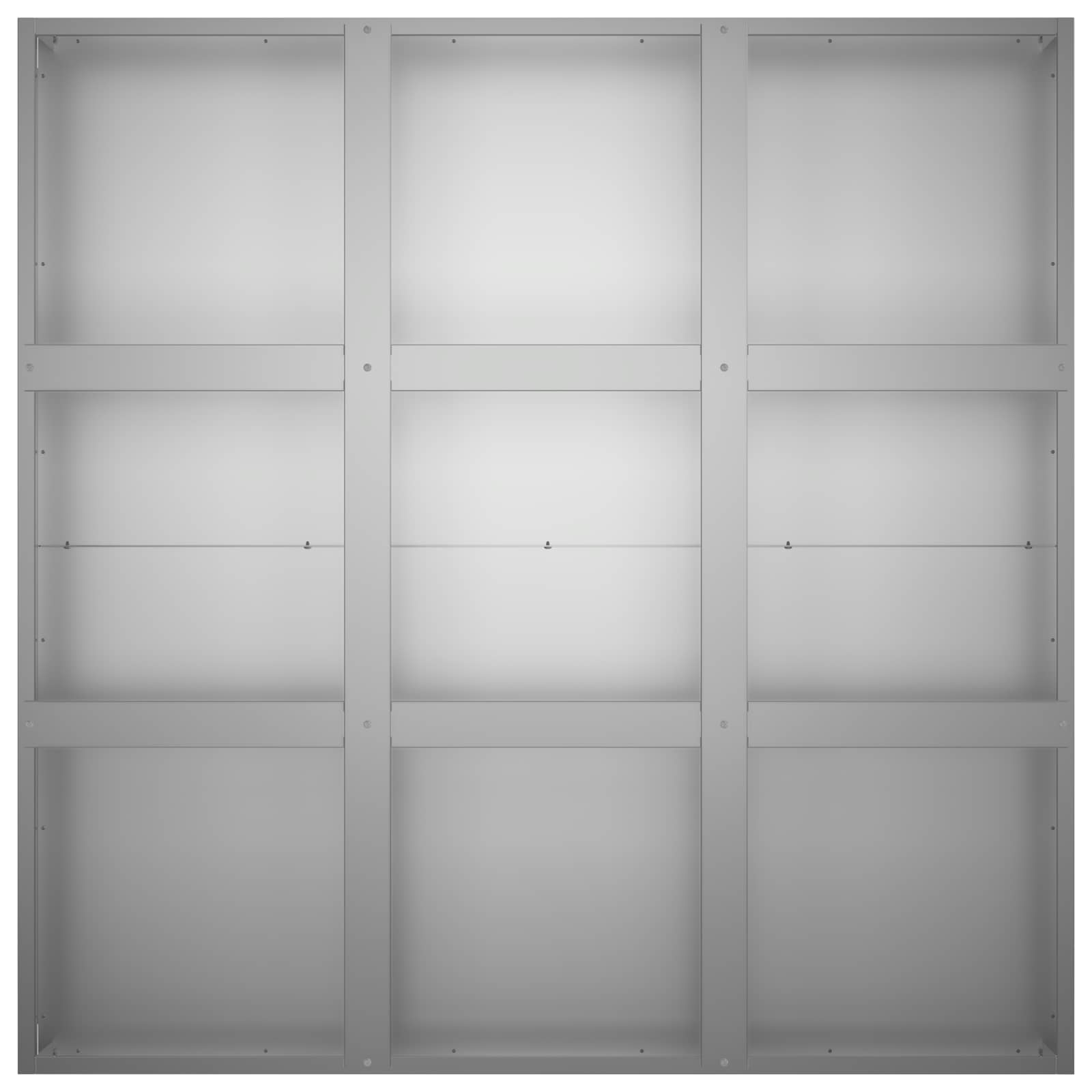 Vaso da giardino Argento 100 x 100 x 50 cm Acciaio zincato | homemem39