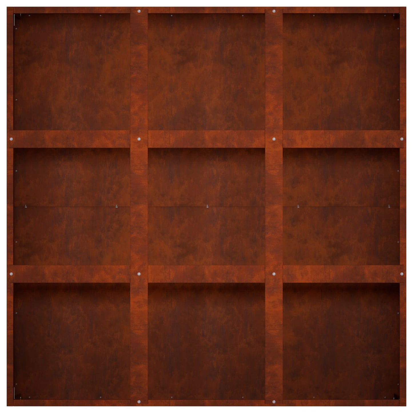 Vaso da giardino Ruggine 100 x 100 x 50 cm Acciaio Corten | homemem39