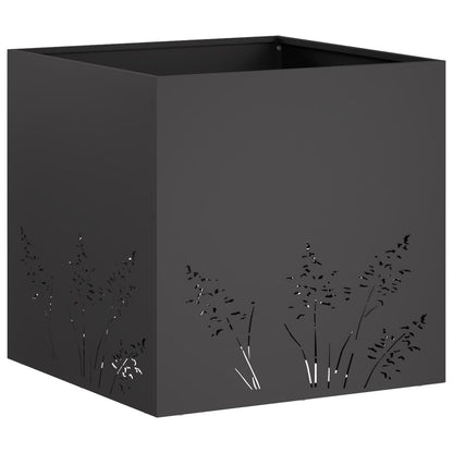 Vaso da giardino 2 pz Nero 50 x 50 x 49 cm | homemem39