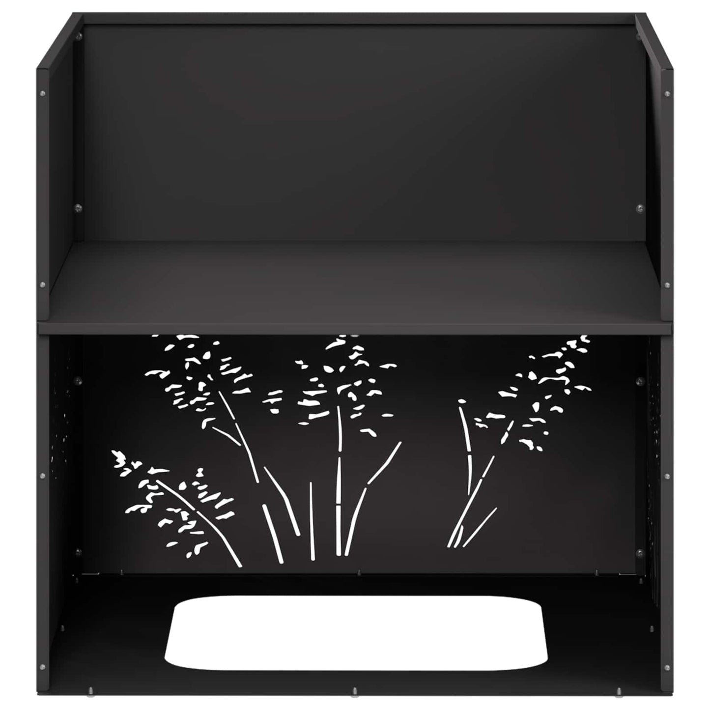 Vaso da giardino 2 pz Nero 50 x 50 x 49 cm | homemem39
