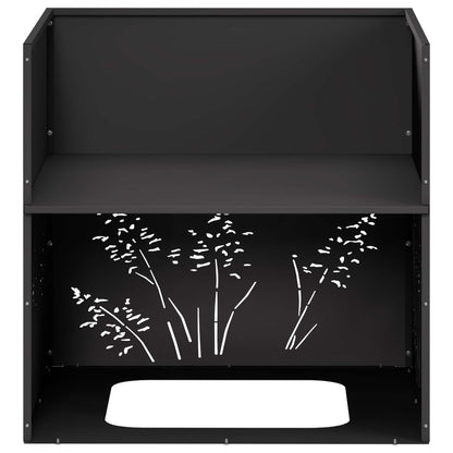 Vaso da giardino 2 pz Nero 50 x 50 x 49 cm | homemem39