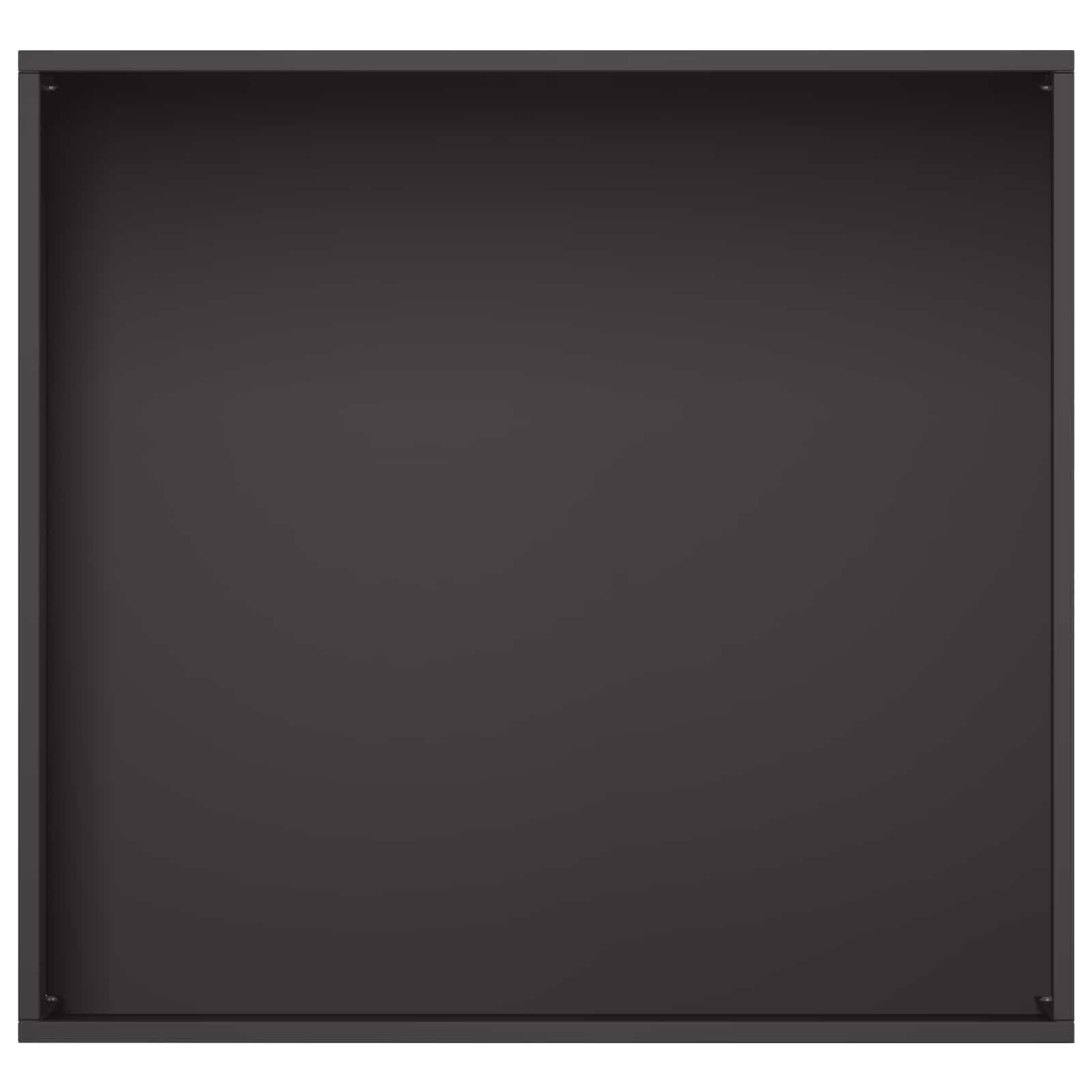 Vaso da giardino 2 pz Nero 50 x 50 x 49 cm | homemem39