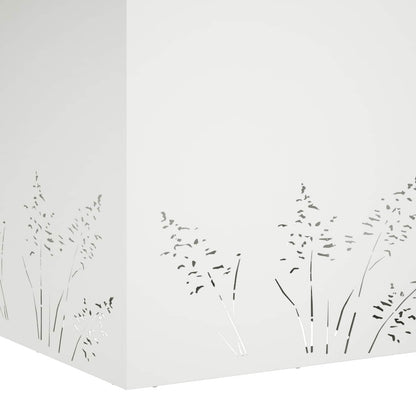 Vaso da giardino Bianco 50 x 50 x 49 cm | homemem39