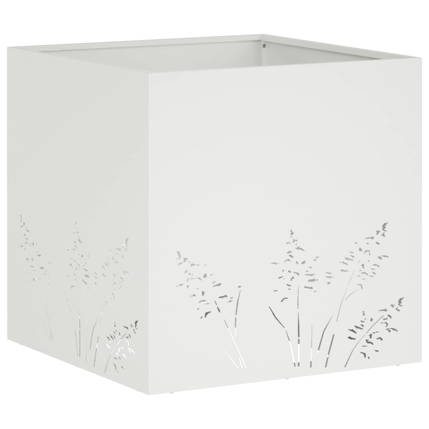 Vaso da giardino Bianco 50 x 50 x 49 cm | homemem39