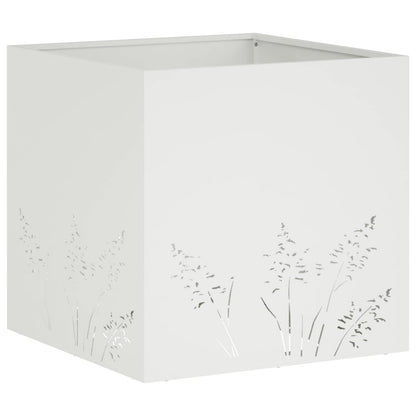 Vaso da giardino Bianco 50 x 50 x 49 cm | homemem39